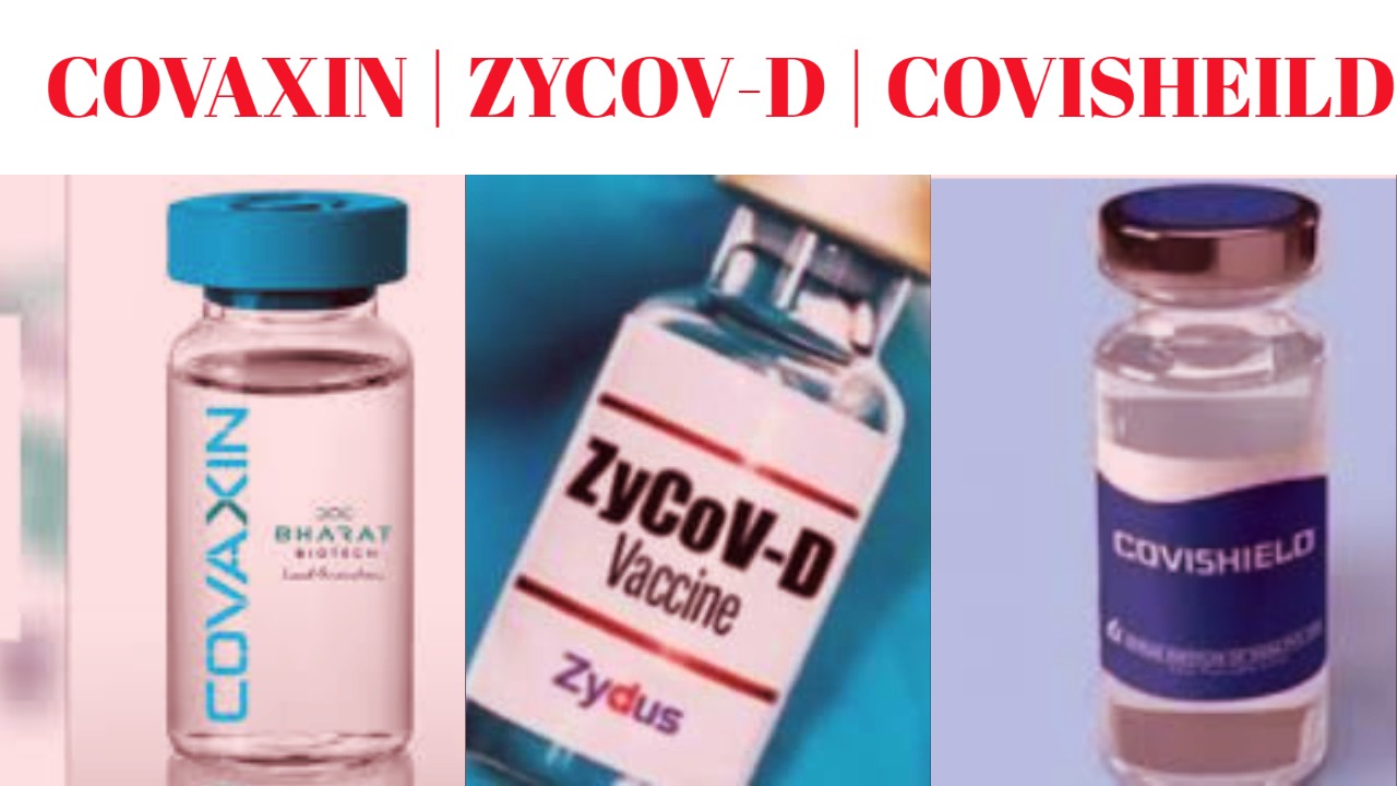 Covaxin Vaccine ZyCoV-D Vaccine Covishield Vaccine