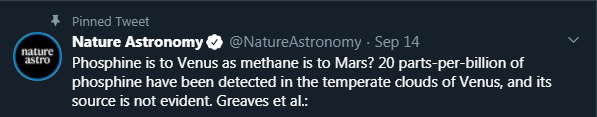 Phosphine is to Venus as methane is to Mars