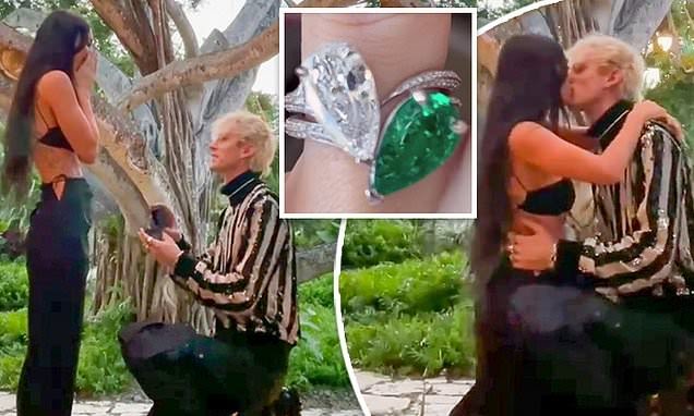 Machine Gun Kelly and Megan Fox Are Engaged — and Drank ‘Each Other’s Blood’ After the Proposal