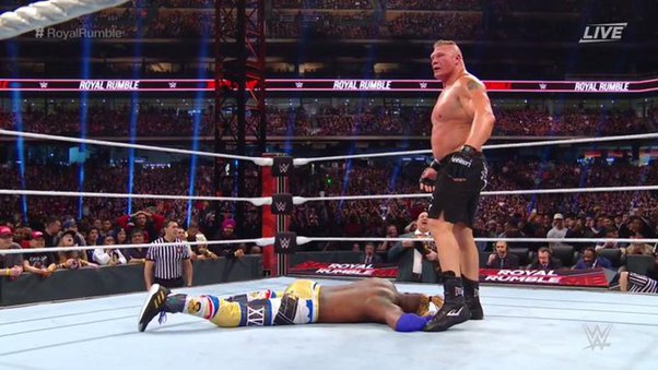 Brock Lesnar wins the Royal Rumble match, How did Brock Lesnar win the royal rumble