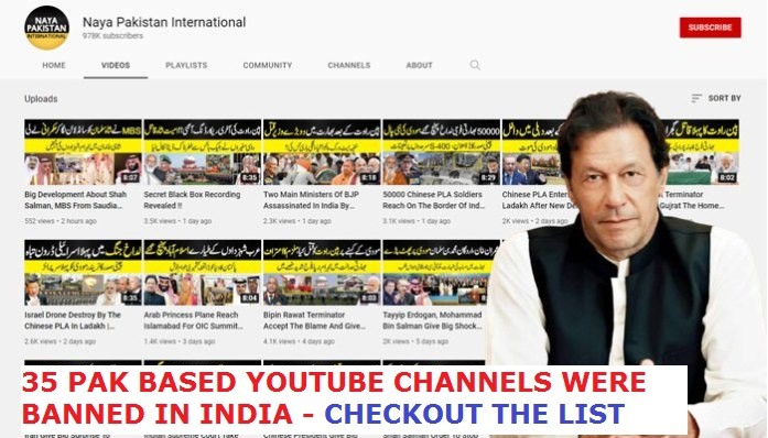 pakistan youtube channels banned in india