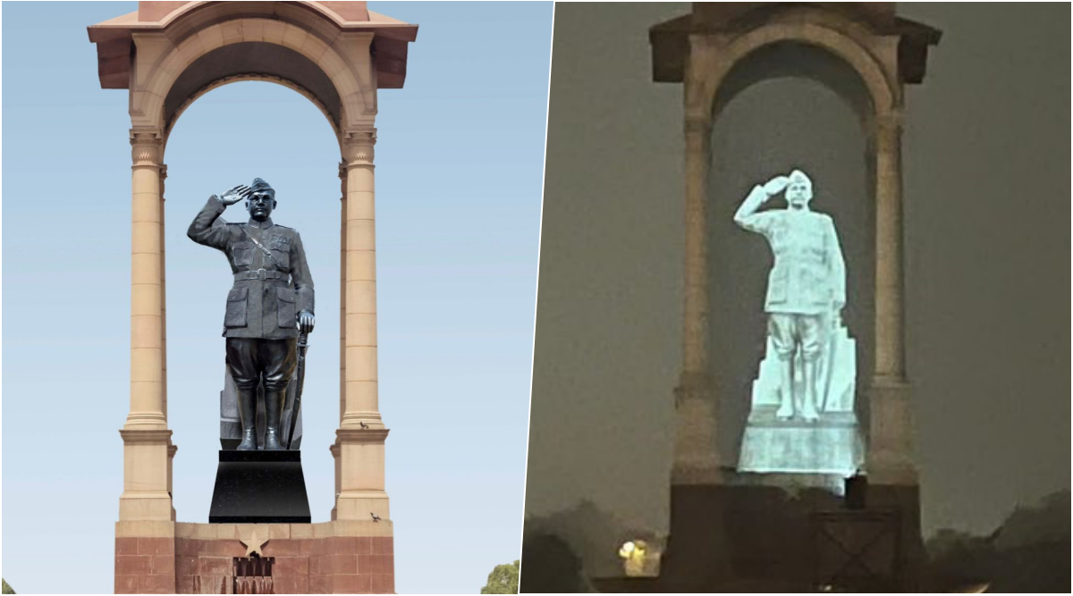 PM Modi on Twitter: Grand Netaji Statue At India Gate, Hologram To Fill Spot