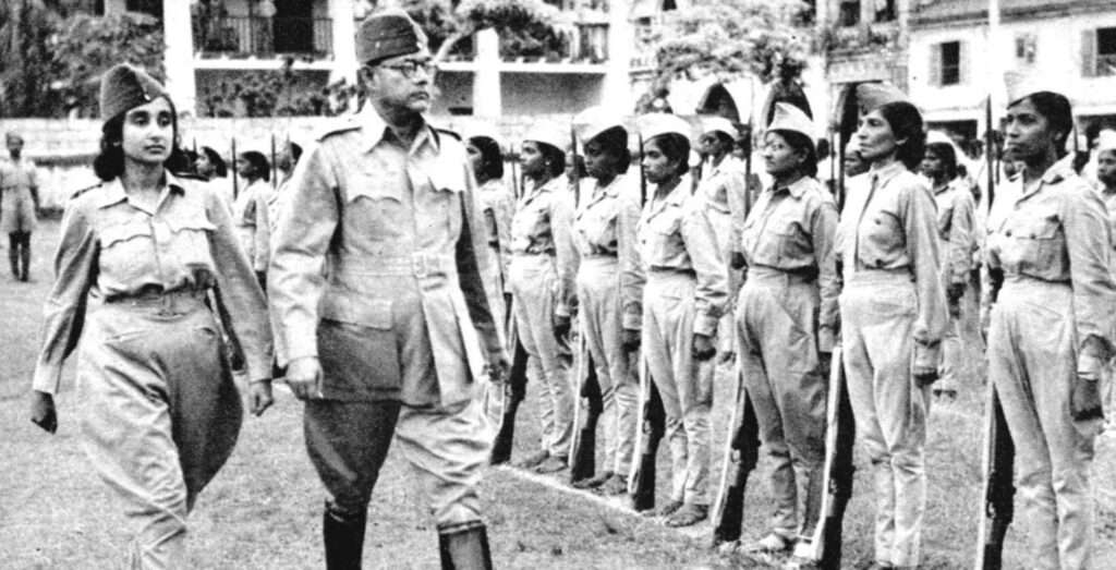 Subhash Chandra Bose also raised a women's battalion named Rani Jhansi Regiment