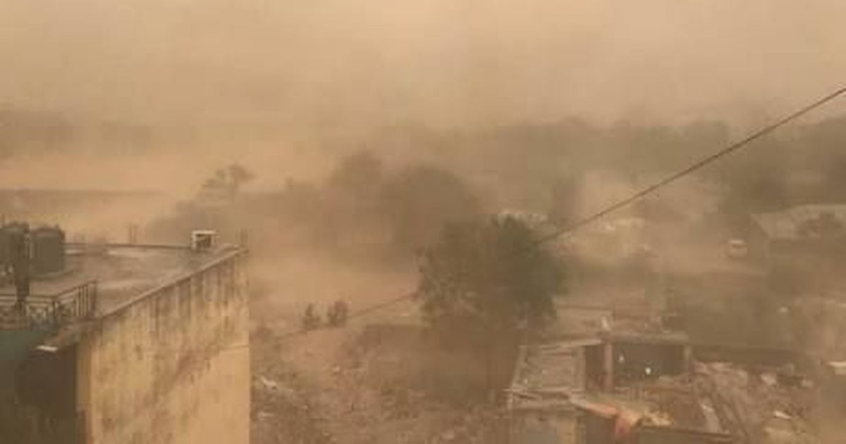 Warning! Massive dust storm En-route to Gujarat and south Rajasthan