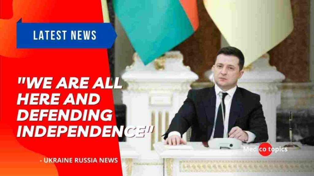 "We are all here and defending independence": Zelensky recorded an appeal near the OP