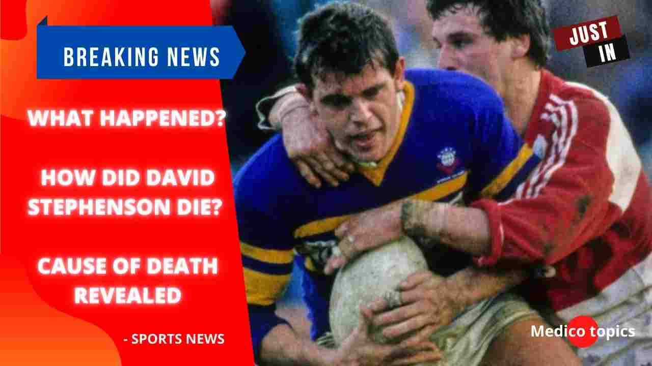 What happened? How did David Stephenson die? Cause of death revealed