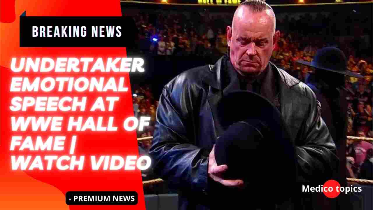 Undertaker emotional speech at WWE