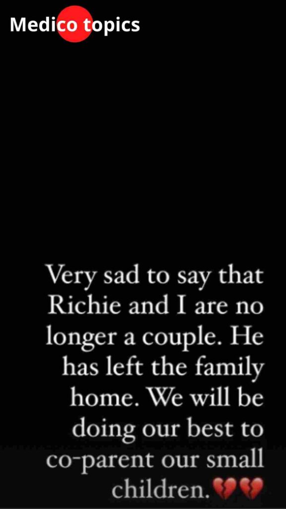 Why did Helen split from Richie