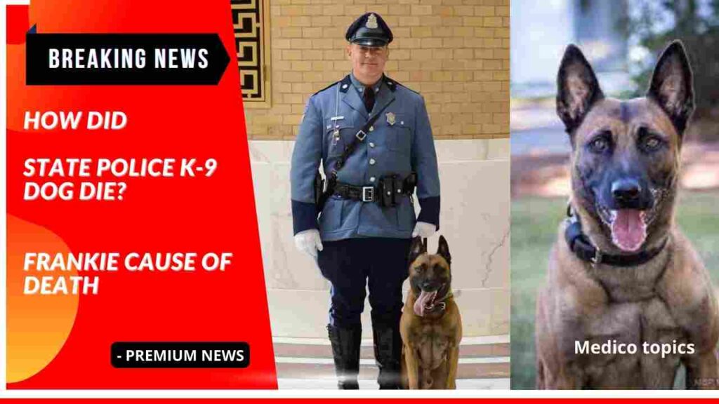 How did State Police K-9 dog die? Frankie Cause of death