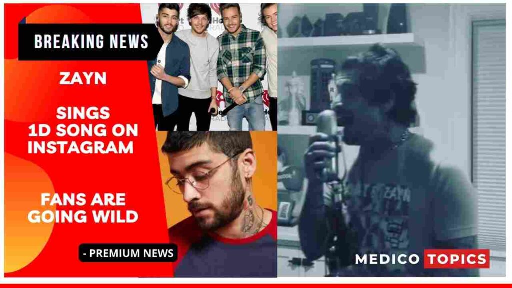 Zayn sings 1D song on Instagram, Fans are going wild