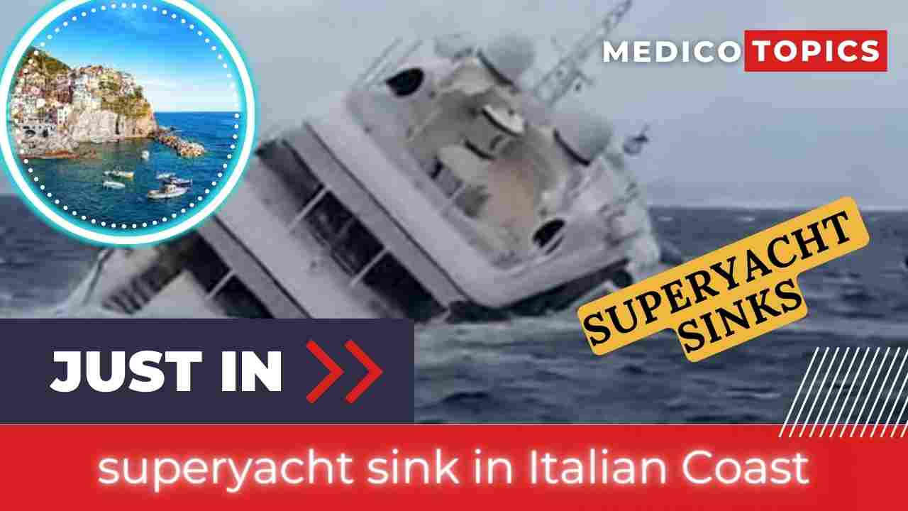 yacht sinks italy