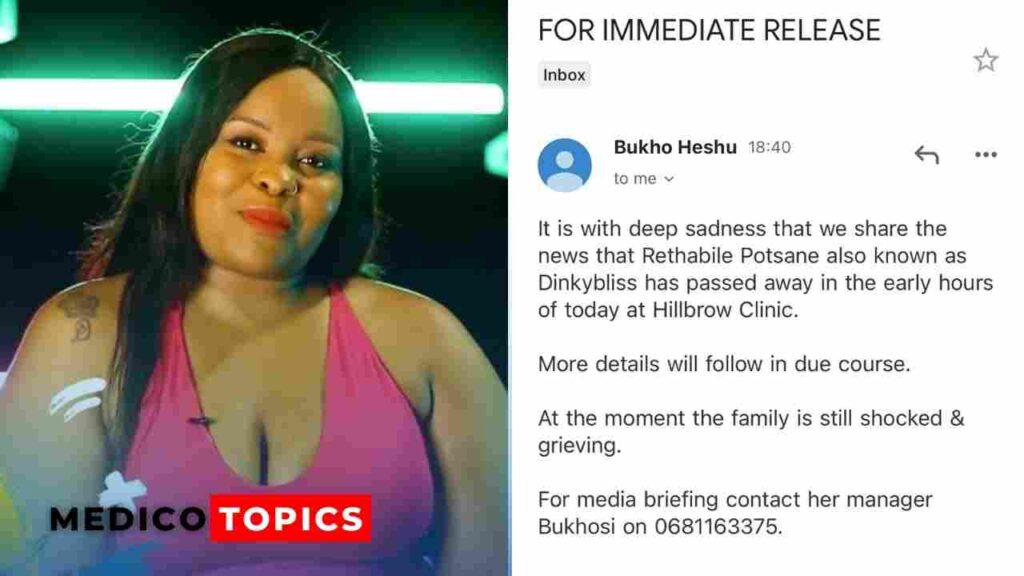 How did Rethabile Potsane die Dinky Bliss Cause of death Explained