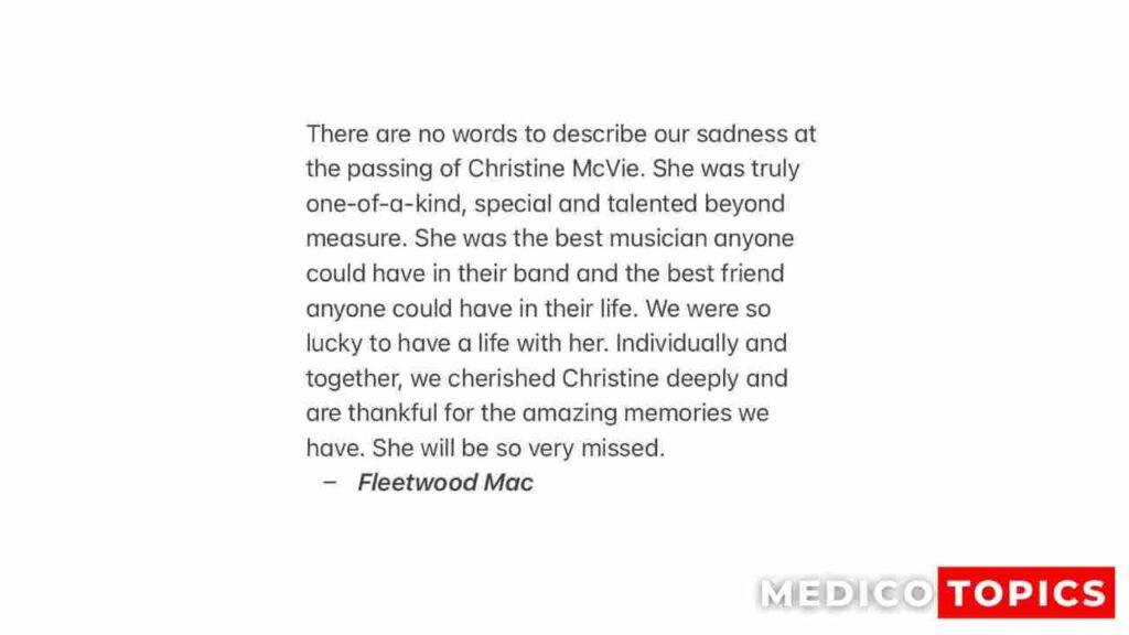 Fleet Wood Mac Statement