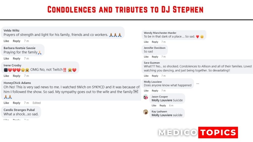 Condolences and tributes to DJ Stephen
