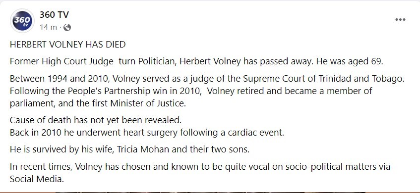 What happened to Herbert Volney