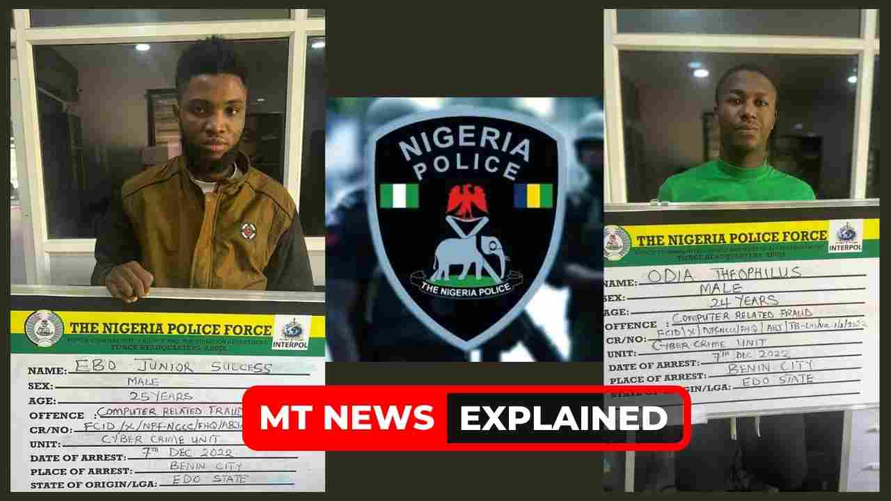Who are Odia Theophilus & Ebo Junior Success? Suspects arrested for computer-related fraud and identity theft