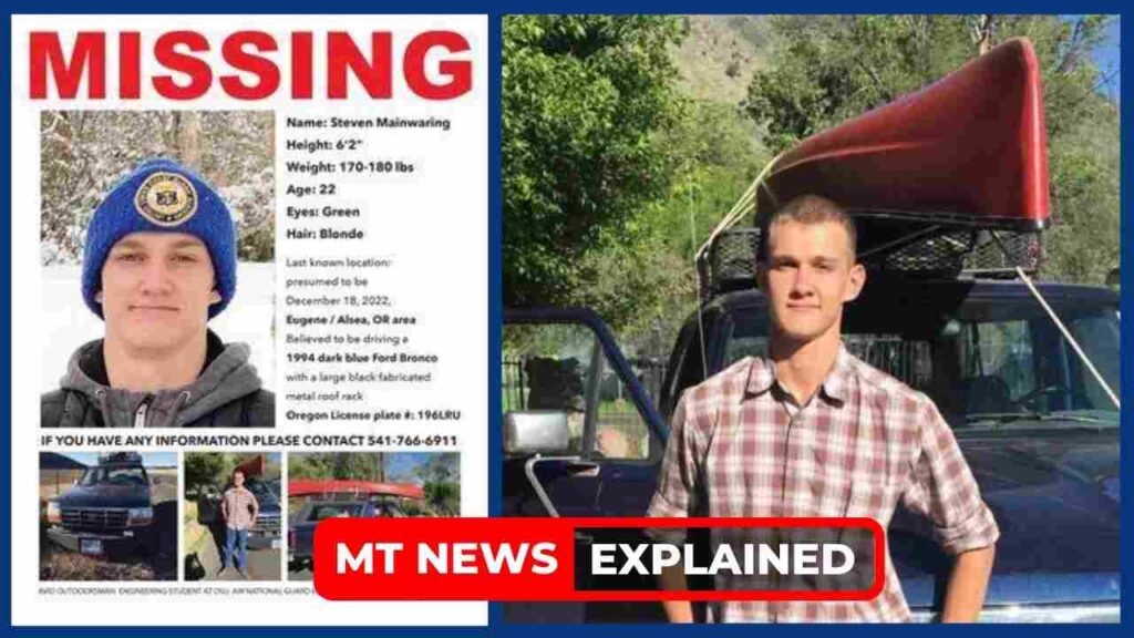 Missing: Steven Mainwaring found dead, What happened to the Oregon State University student? Explored