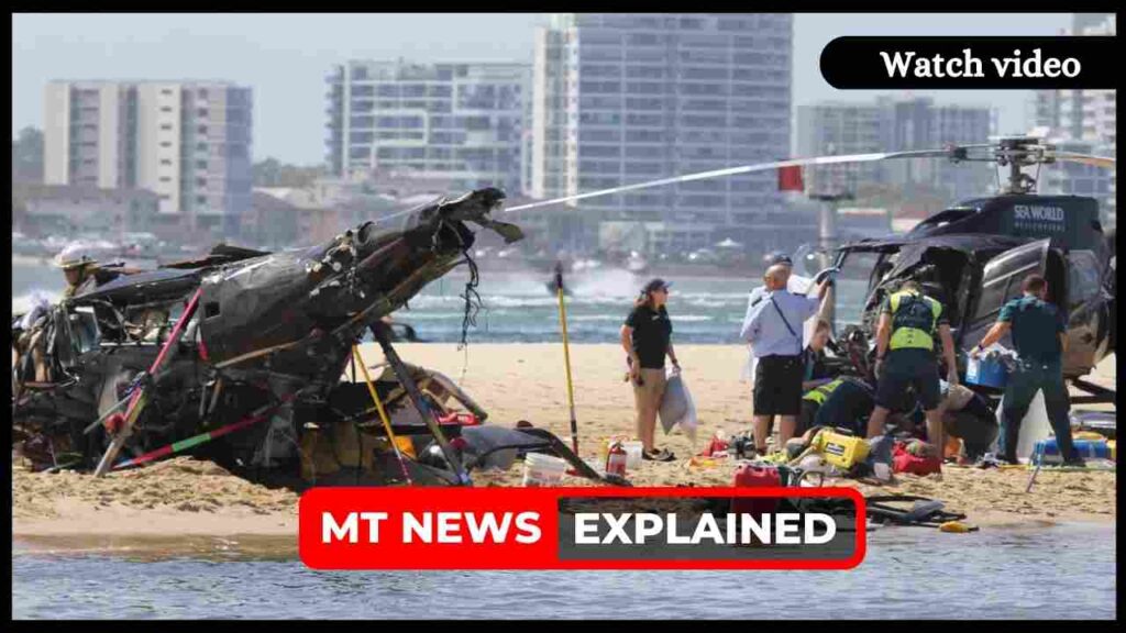 Watch video: Two helicopters collided on Australia's Gold coast, leaving 4 dead and rest injured, what happened?