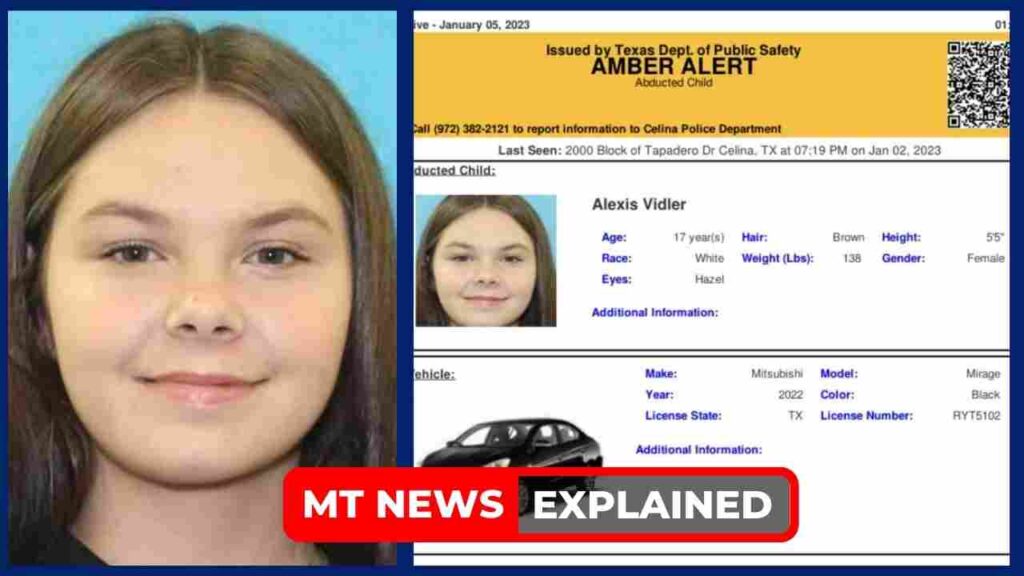 Missing: What happened to Alexis Vidler? Know everything about the 17 year-old Celina, Texas teenager