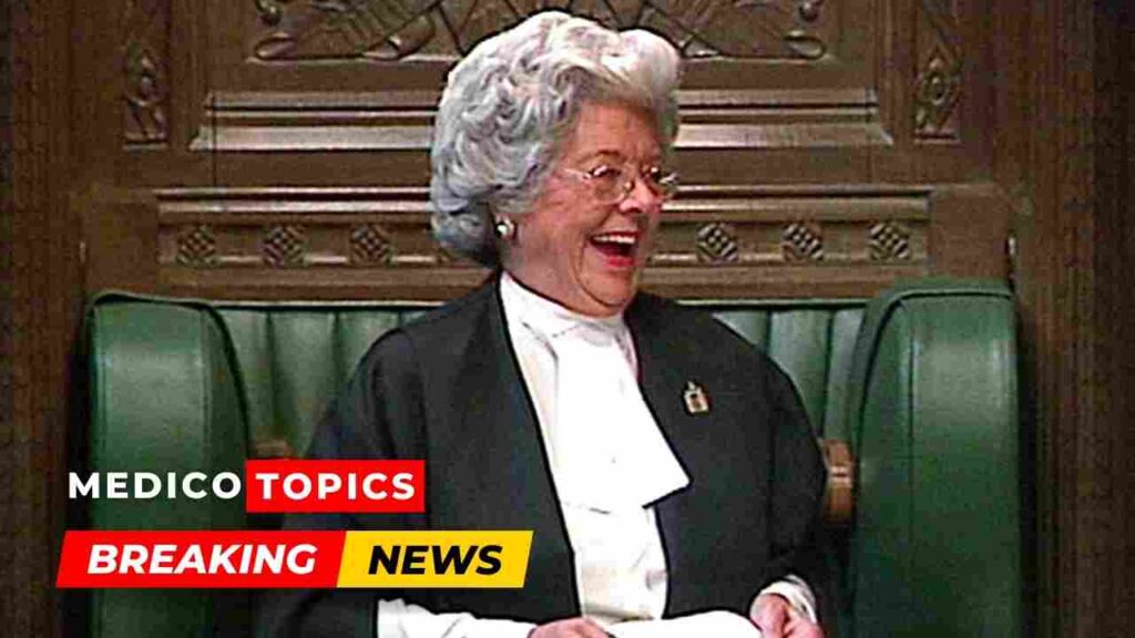 How did Betty Boothroyd die? First woman Commons Speaker Cause of Death and Obituary
