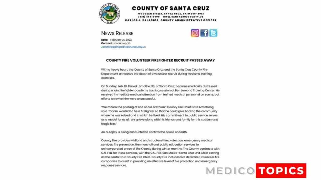 What happend to Daniel lamothe?