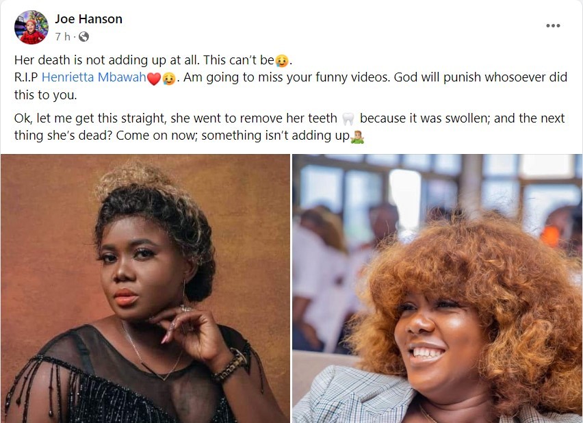 Henrietta Mbawah cause of death