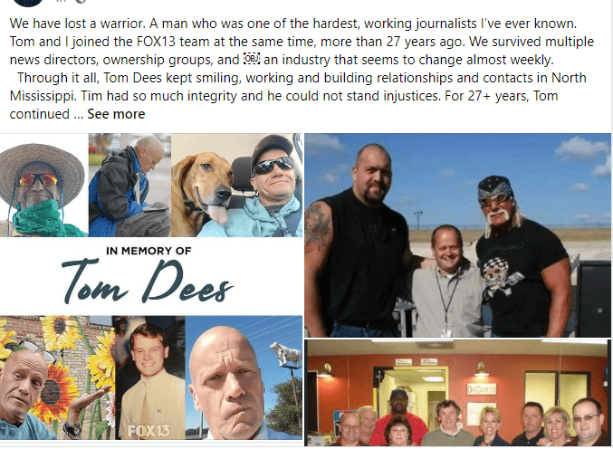 How did Tom Dees die? Former Memphis TV personality and journalist cause of death Explained