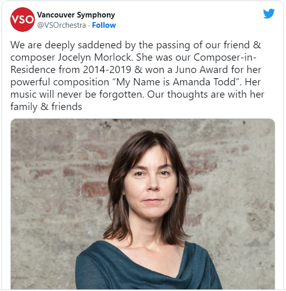 Jocelyn Morlock death: How did the Canadian composer die?
