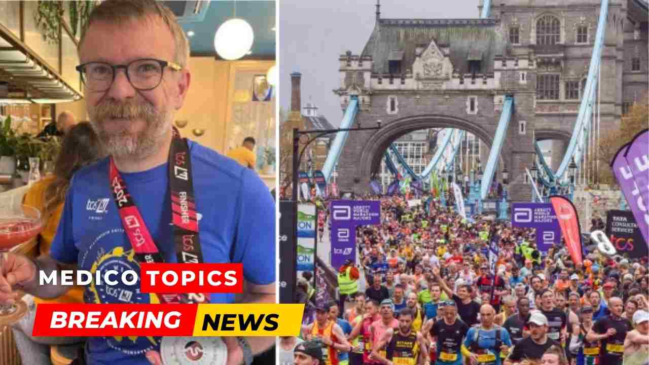 A 45-year-old Steve Shanks died after participating in the London Marathon on Sunday.