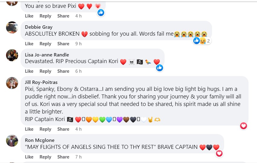 OUTPOURING TRIBUTES TO CAPTAIN KORI FROM ALL OVER THE WORLD